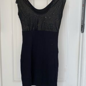 American Apparel gold & black Bodycon dress